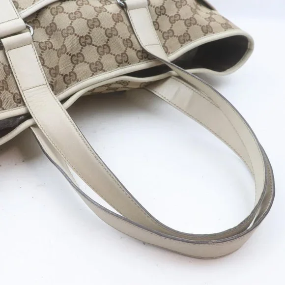 Gucci Tote Bag Brown Canvas - Picture 10 of 13